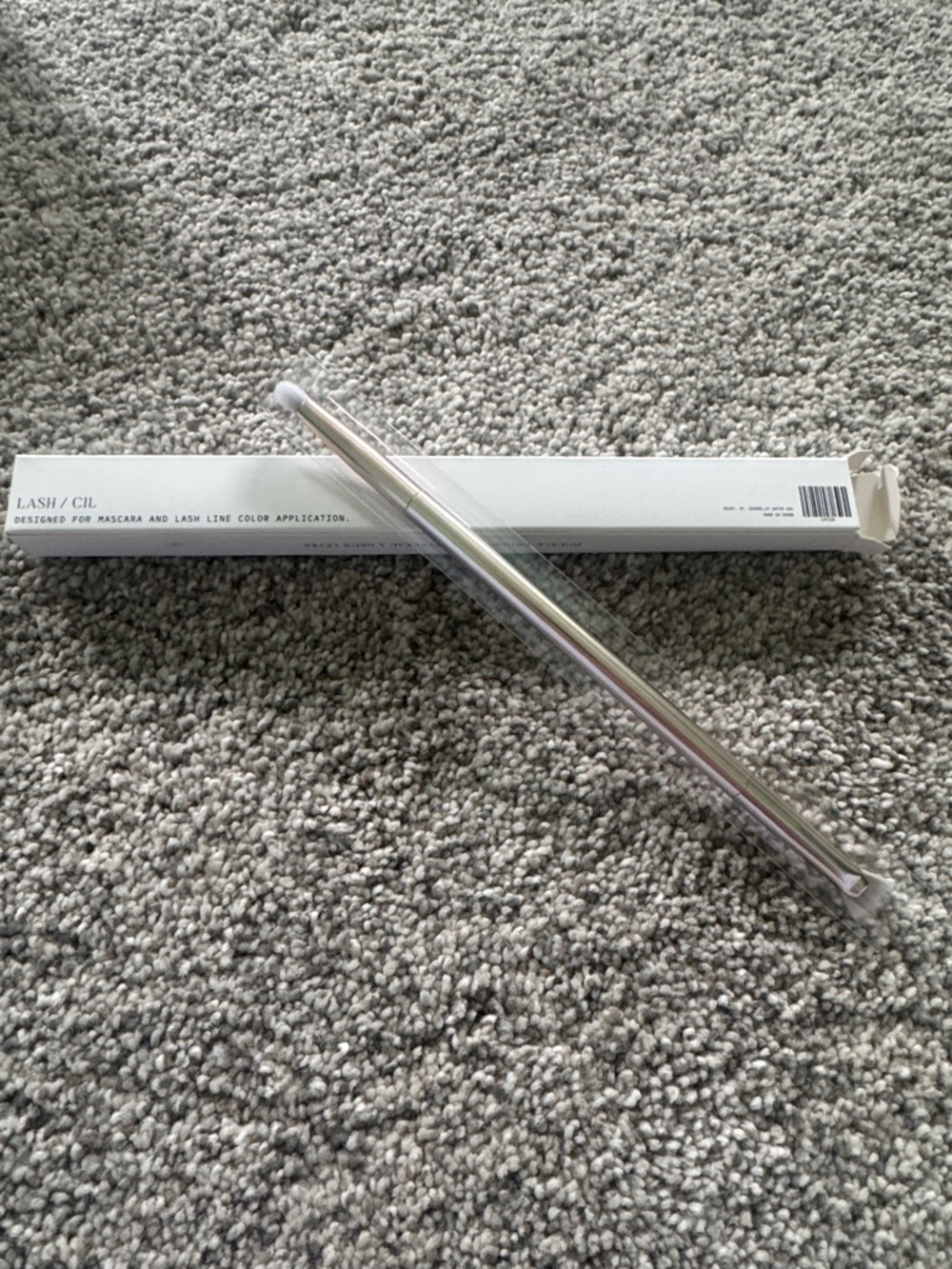Seint Lash/Cil Mascara & Lash Line Brush - Silver Handle